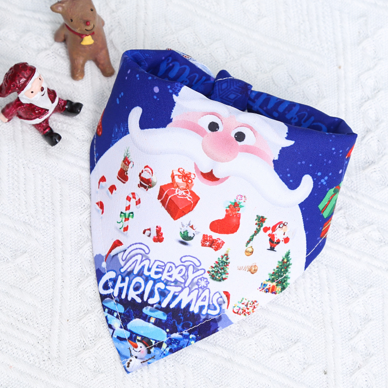 Small Medium Large Dog Triangular Binder Saliva Towel Christmas Snowman Elderly Elk Pet Supplies Four Seasons with Decorative Scarf Small Medium Large Dog Triangular Binder Saliva Towel Christmas Snowman Elderly Elk Pet Supplies Four Seasons with Decorative Scarf
