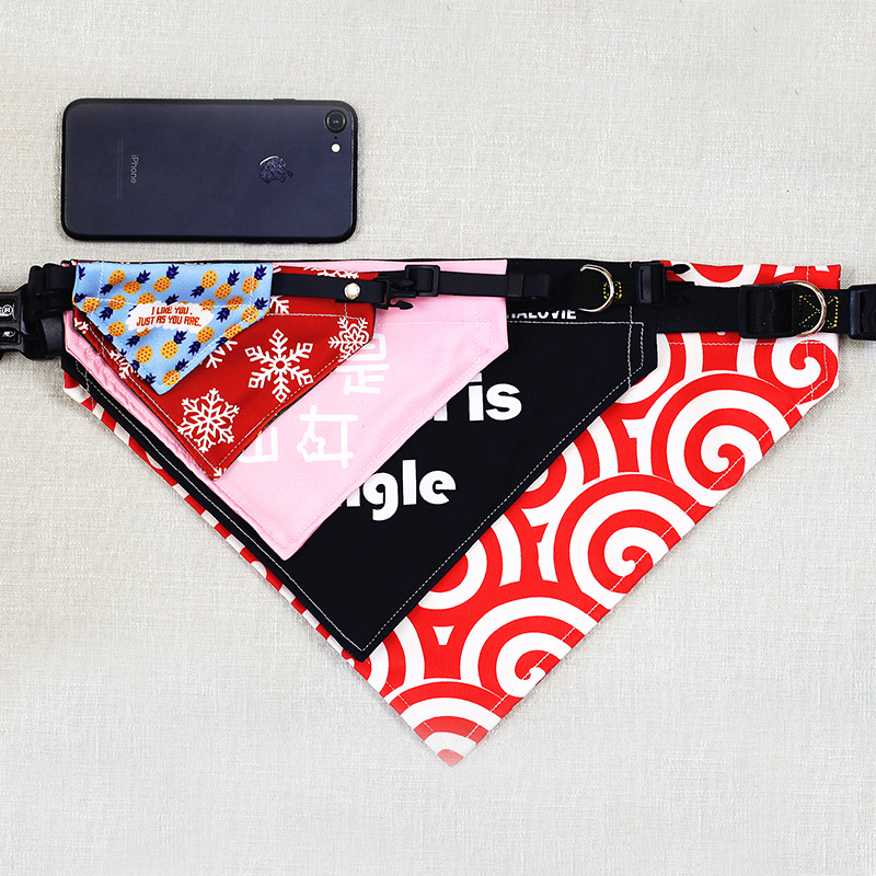 Pet Bib Cat Scarf Collar Bandana Dog Scarf Triangular Binder Scarf Saliva Towel Size Dog Clothes