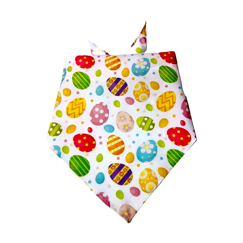 Amazon Celebrate Easter Pet Triangular Scarf Dog Cat Accessories Saliva Towel Multiple Pet Universal Printing