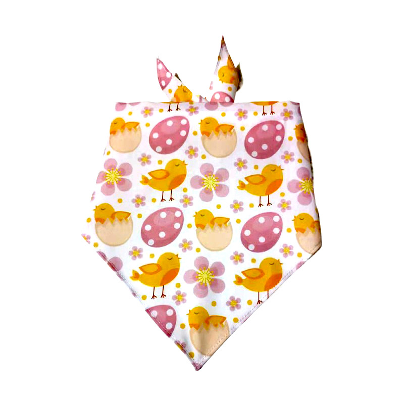 Amazon Celebrate Easter Pet Triangular Scarf Dog Cat Accessories Saliva Towel Multiple Pet Universal Printing