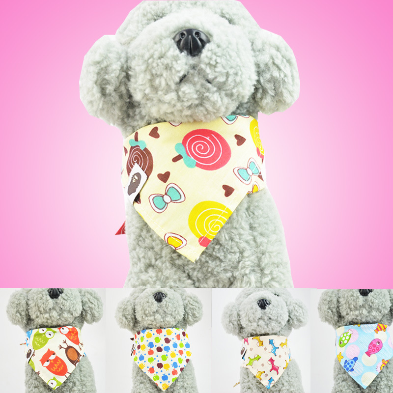Cartoon Pet&#039;s Saliva Towel High Quality Cat Saliva Towel Dog Scarf Scarf