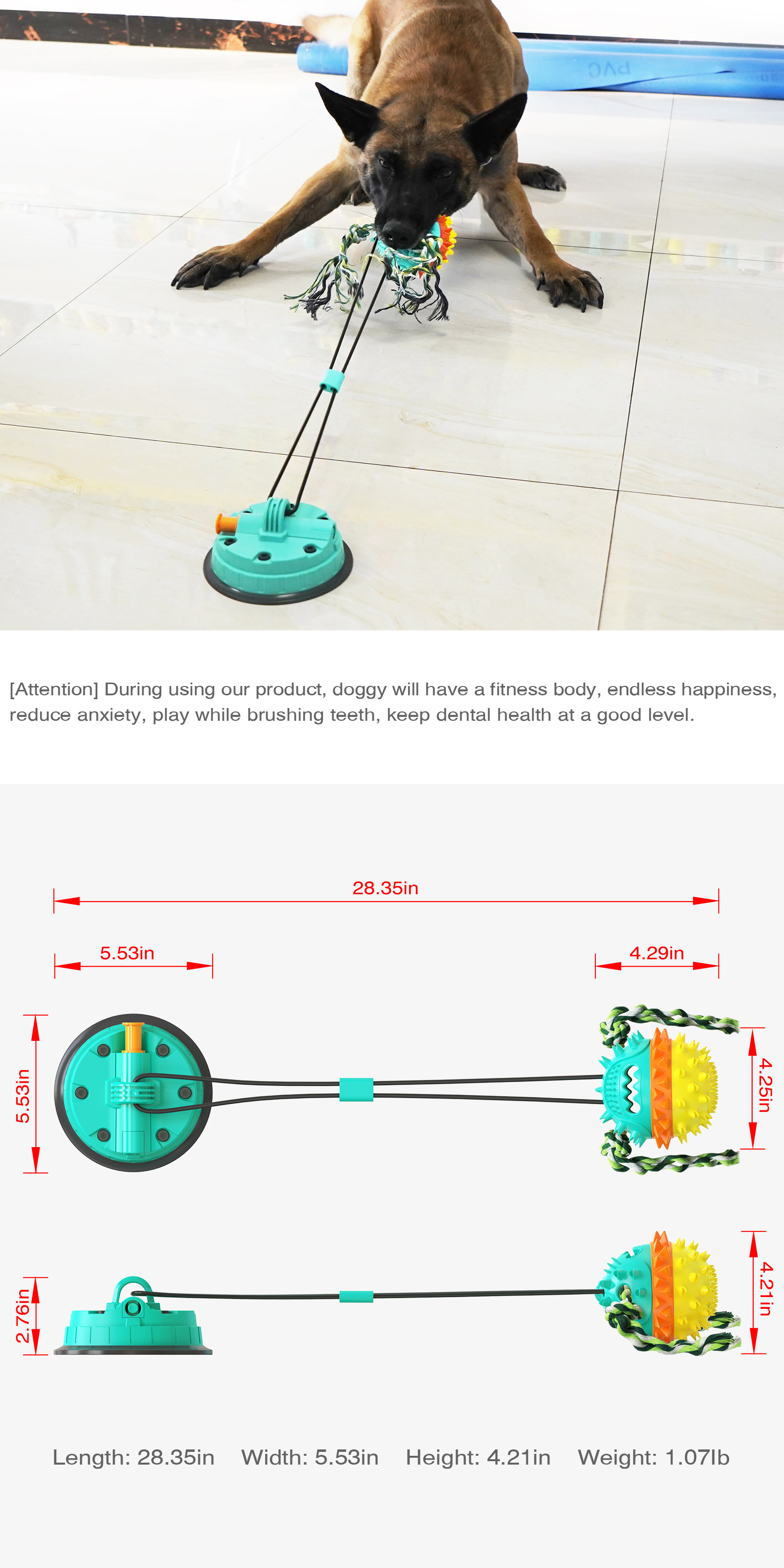 Pet Supplies Factory Wholesale Company New Hot Amazon Dog Molar Toy Vacuum Sucker Drawstring Ball