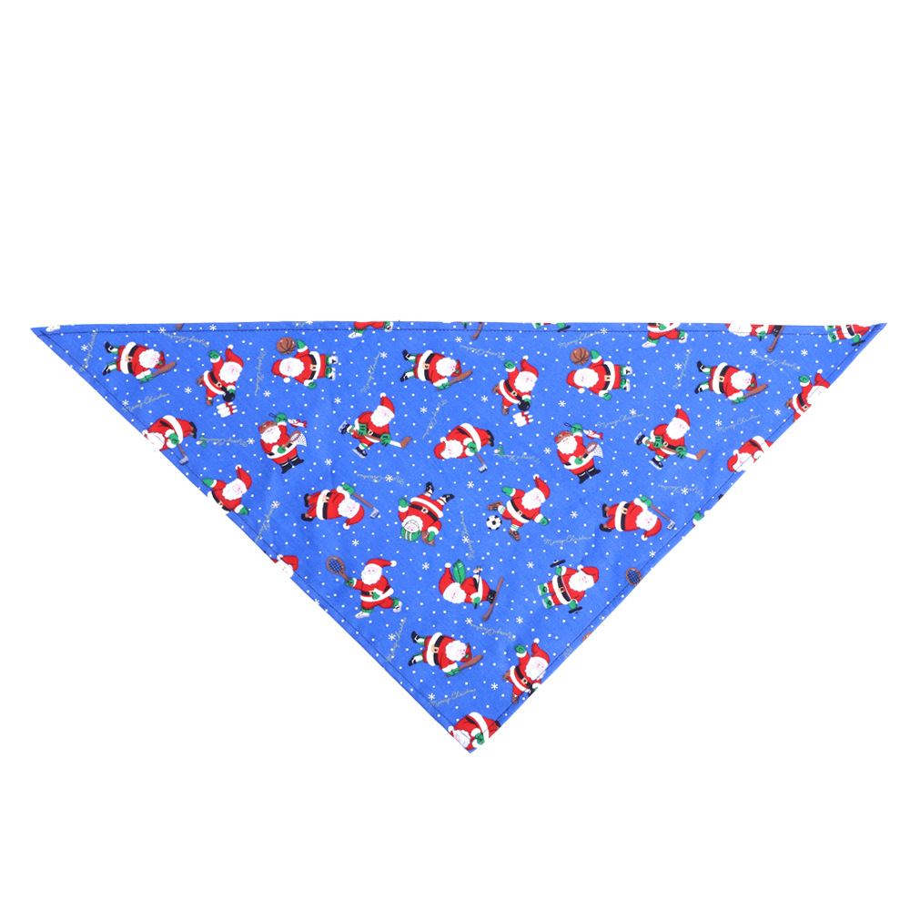 Cross-Border Amazon Christmas Pet's Saliva Towel Pure Cotton Triangle Scarf Dog Scarf Cat Scarf Jewelry Cross-Border Amazon Christmas Pet's Saliva Towel Pure Cotton Triangle Scarf Dog Scarf Cat Scarf Jewelry