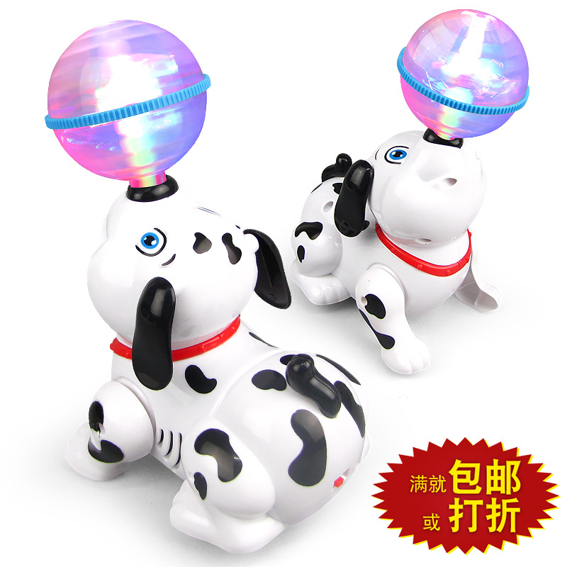 Electric Dream Light Ball Light Rotating Music Pop and Tip Puppy Dog Stall Hot Sale Children&#039;s Toys Wholesale