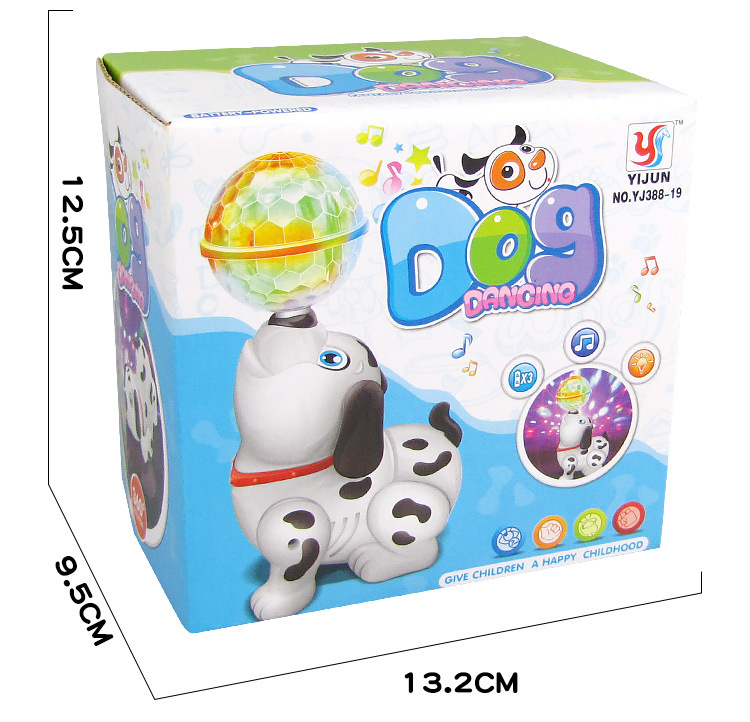 Electric Dream Light Ball Light Rotating Music Pop and Tip Puppy Dog Stall Hot Sale Children's Toys Wholesale