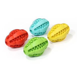 Dog Toys Bite-Resistant Ball Cat Rubber round Toy Food Dropping Ball Teether Ball Amazon Pet Supplies Factory