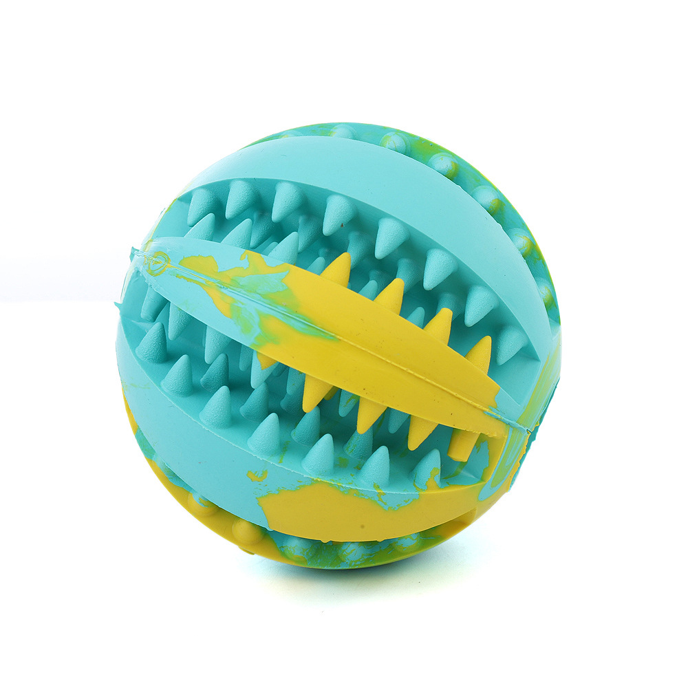 Dog Toys Bite-Resistant Ball Cat Rubber round Toy Food Dropping Ball Teether Ball Amazon Pet Supplies Factory