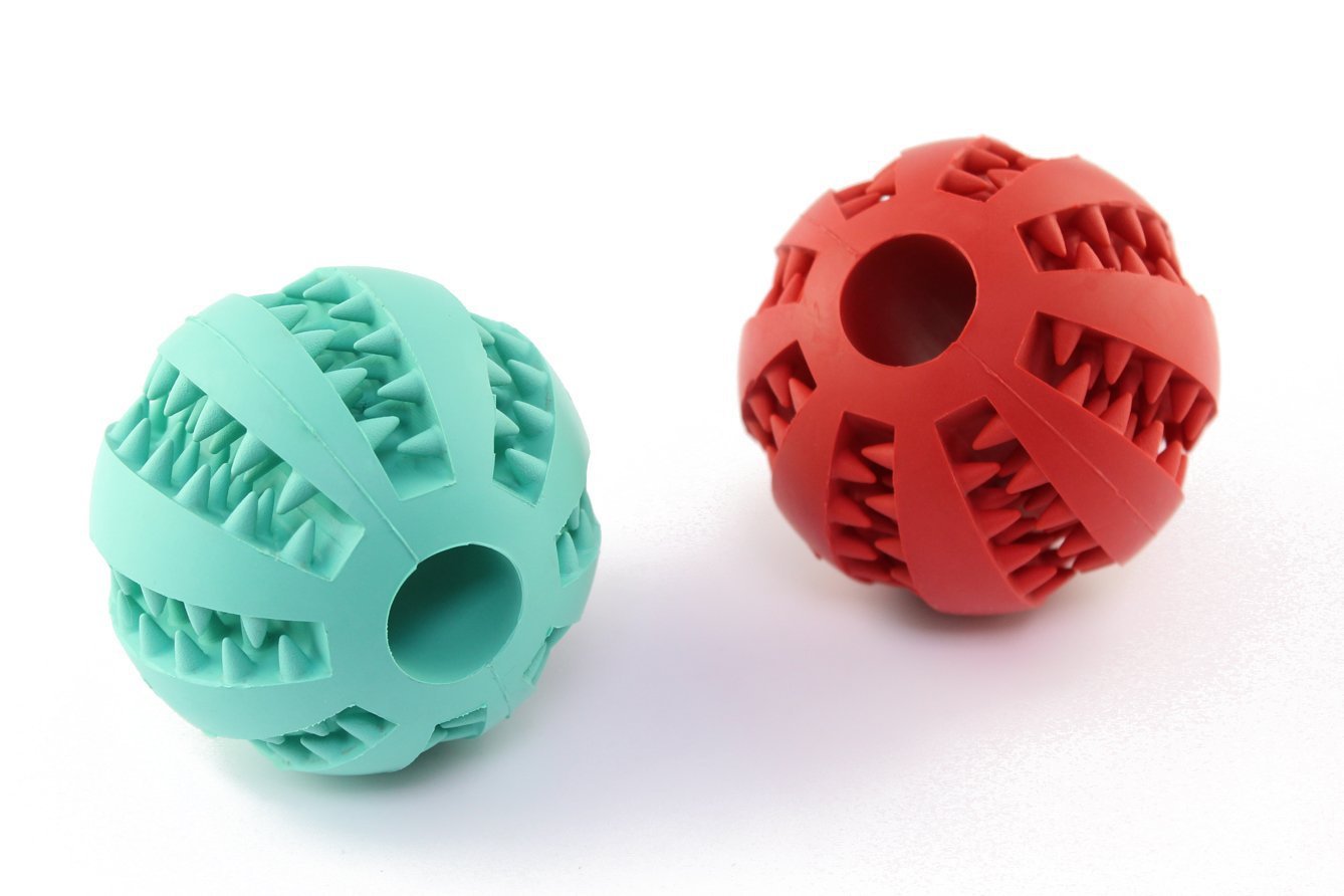 Dog Toys Bite-Resistant Ball Cat Rubber round Toy Food Dropping Ball Teether Ball Amazon Pet Supplies Factory