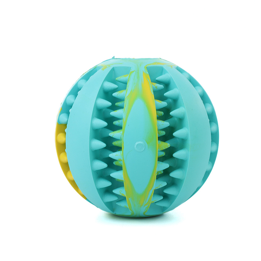 Dog Toys Bite-Resistant Ball Cat Rubber round Toy Food Dropping Ball Teether Ball Amazon Pet Supplies Factory