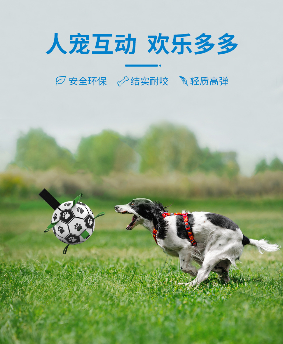 Amazon Hot Pet Supplies Dog Ball Toy Outdoor Multifunctional Interactive Rope Dog Football Dog Toy