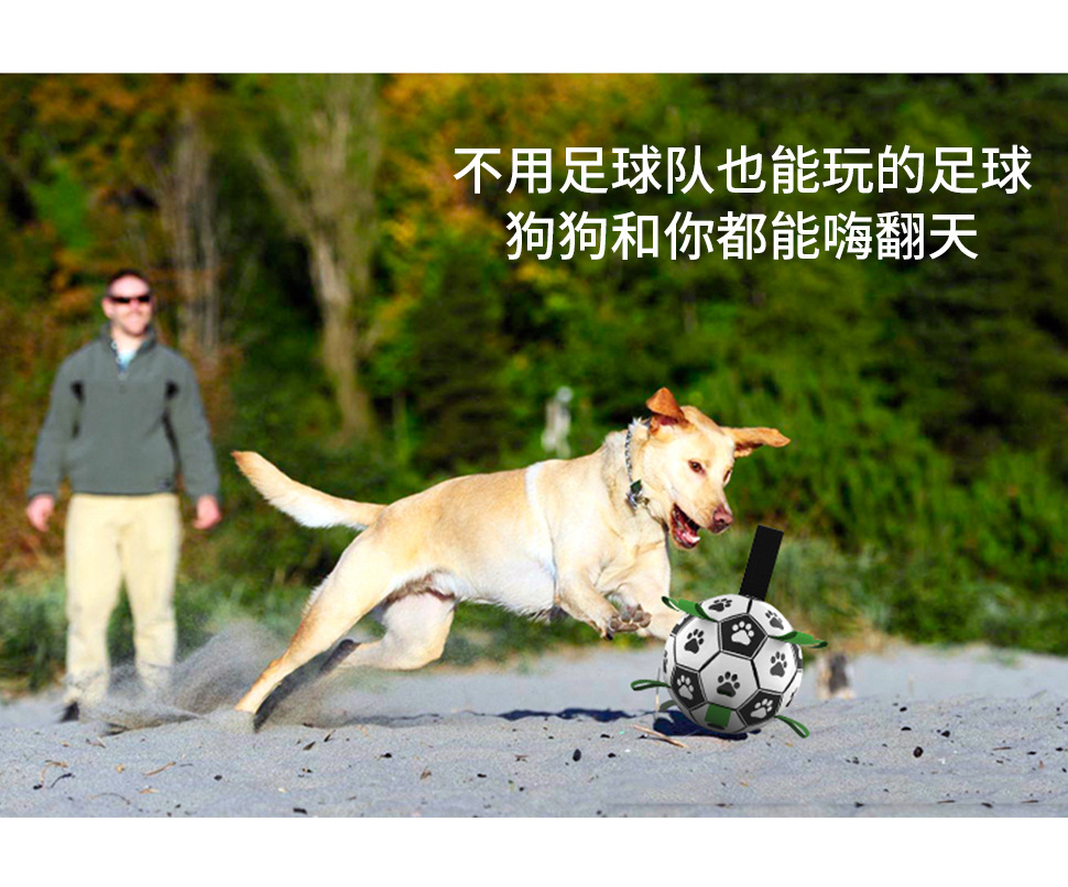 Amazon Hot Pet Supplies Dog Ball Toy Outdoor Multifunctional Interactive Rope Dog Football Dog Toy