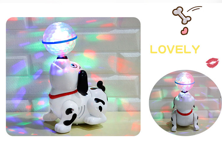 Electric Dream Light Ball Light Rotating Music Pop and Tip Puppy Dog Stall Hot Sale Children's Toys Wholesale