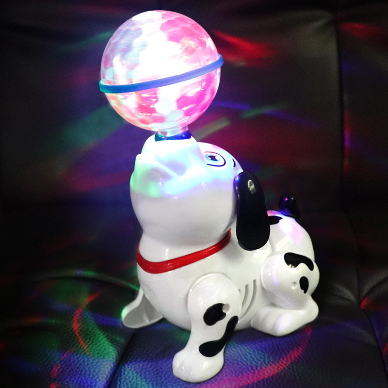 Electric Dream Light Ball Light Rotating Music Pop and Tip Puppy Dog Stall Hot Sale Children&#039;s Toys Wholesale