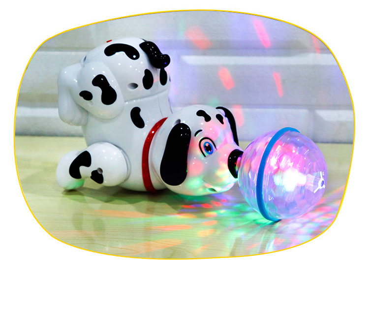 Electric Dream Light Ball Light Rotating Music Pop and Tip Puppy Dog Stall Hot Sale Children's Toys Wholesale