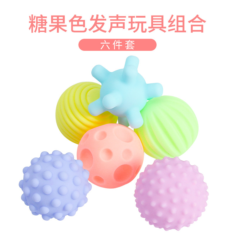 Pet Puppy Toy Ball Vocal Ball Combination 6-Piece Set Teddy Bichon Puppy Dog Toy Pet Supplies