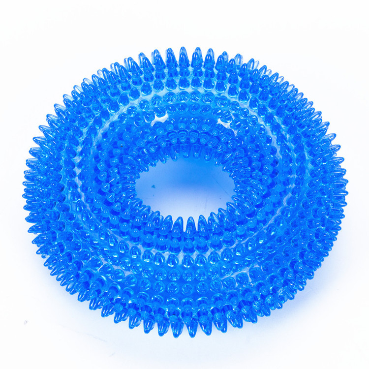 Pet Toy Bite-Resistant Vocalization Toy Ball Large Dog Golden Retriever Barbed TPR Dog Toy Tooth Cleaning Molar Dog Toy