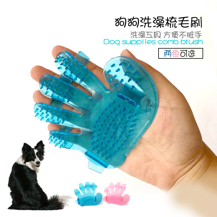 Pet Massage Finger Brush Cat Dog Hair Removal Roller Gloves Comb Single Rubber Gloves Manufacturer Dog Massage