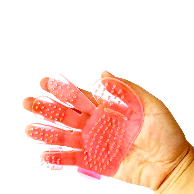 Pet Massage Finger Brush Cat Dog Hair Removal Roller Gloves Comb Single Rubber Gloves Manufacturer Dog Massage