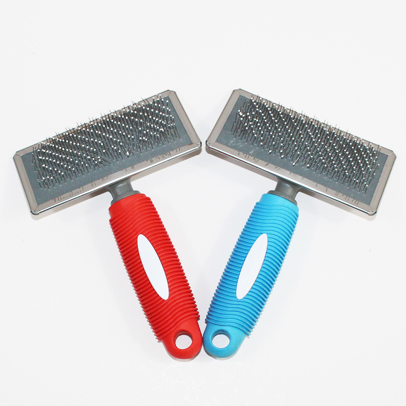 Dog Comb Brush Soft Carry Handle Brush Pet Comb Hair Removal Comb Pet Supplies Factory Wholesale Stall Supply