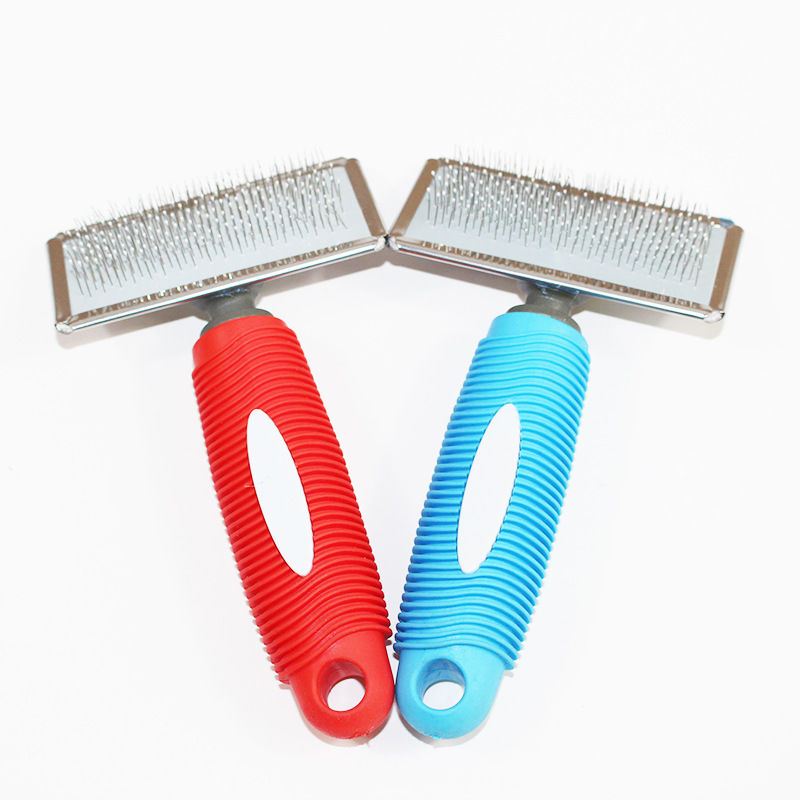 Dog Comb Brush Soft Carry Handle Brush Pet Comb Hair Removal Comb Pet Supplies Factory Wholesale Stall Supply