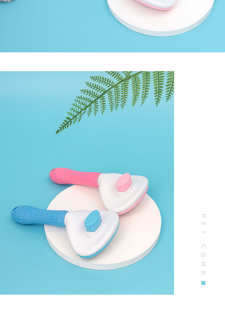 Cat Comb Hair Removal Brush Float Hair Cleaning Hair Removal Cat Hair Dog Fur Cleaner Comb Brush Needle Comb Dog Pet Supplies