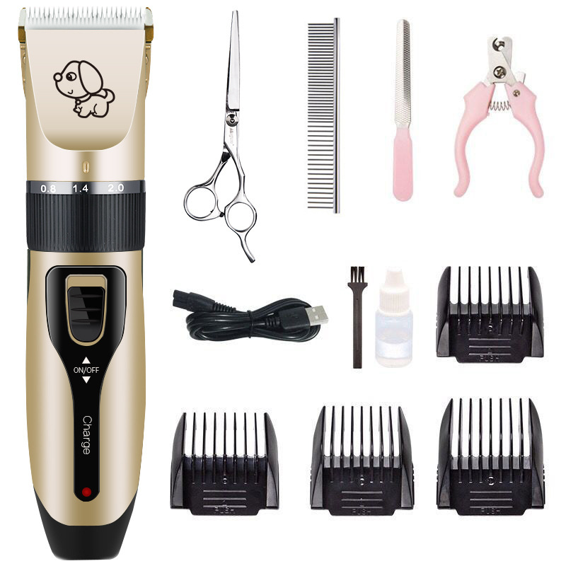 Amazon Electric Pet Hair Cutter Hair Clipper Cat Dog Pet Supplies Nail Clippers Scissors Set Pet Shaver