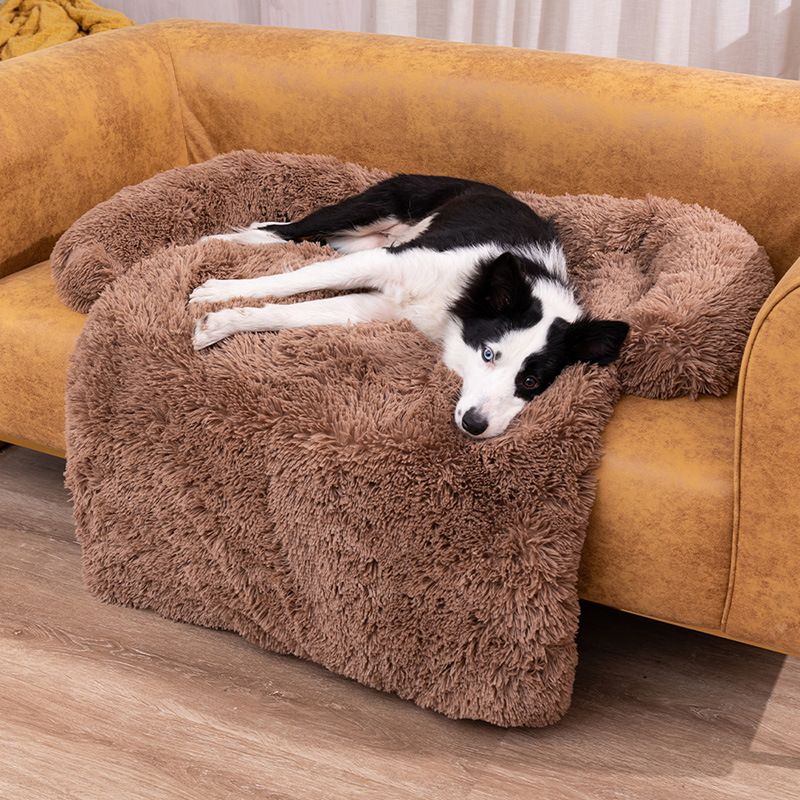 Amazon Hot Kennel Plush Kennel Pet Sofa Cat Nest Removable and Washable Warm Pet Blanket Dog Mat