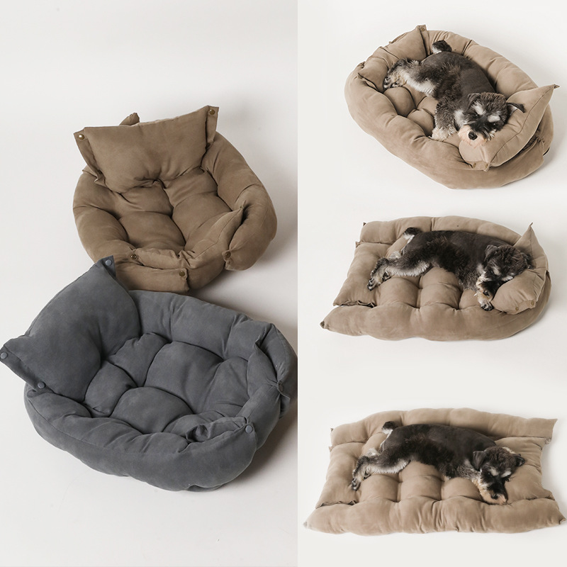 Customizable Source Factory Multi-Functional Folding Square Pad Pet Sofa Nest Dog Mat Deformable Multi-Purpose Kennel