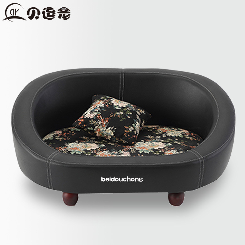 Kennel Creative Removable and Washable Teddy Large Dog Dog Bed Dog House Wooden Pet Sofa Pet Bed Supplies Four Seasons Universal