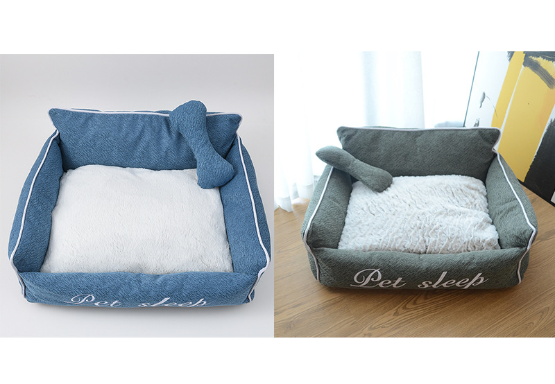 Factory Wholesale Four Seasons Available Removable and Washable Kennel Winter Warm Dog Bed Pet Sofa Pet Bed Cat Nest