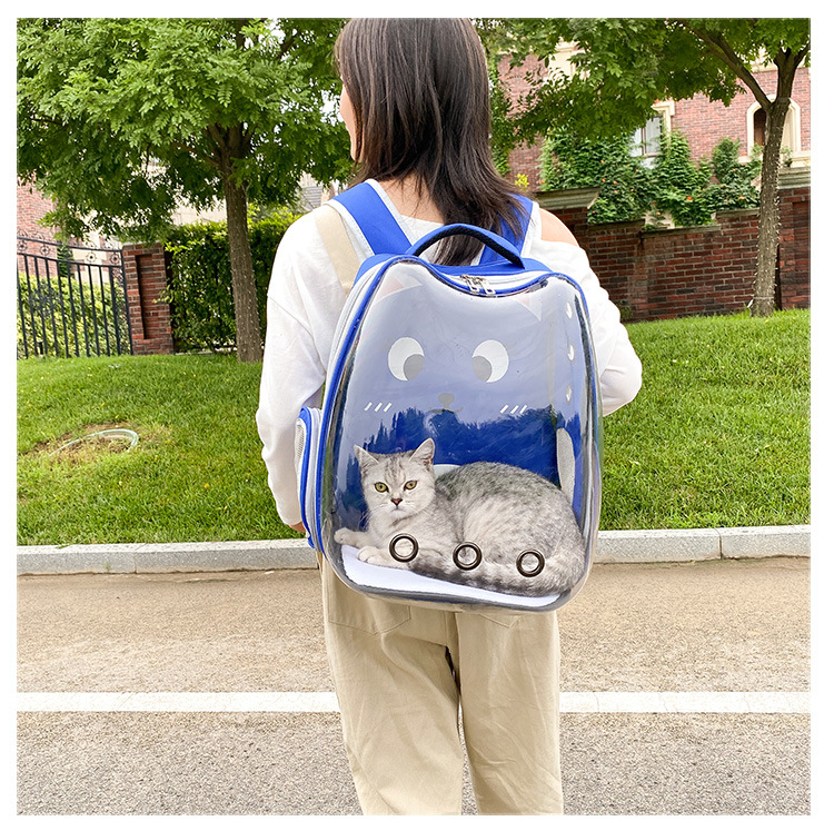 Space Capsule Cat Pet Backpack Transparent Dog Backpack out Breathable and Portable Pet Bag Chest Backpack