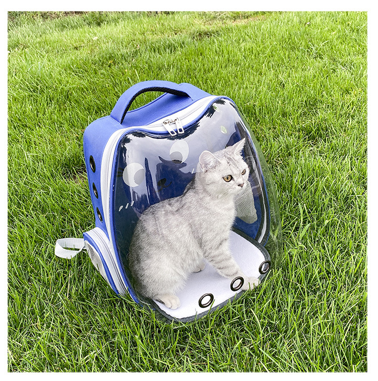 Space Capsule Cat Pet Backpack Transparent Dog Backpack out Breathable and Portable Pet Bag Chest Backpack