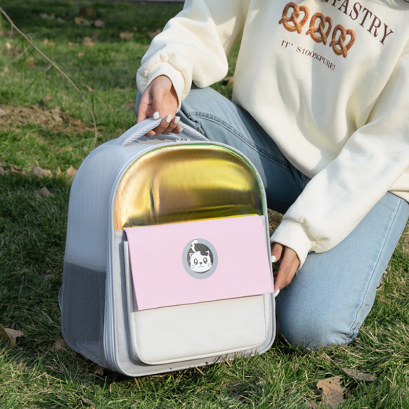 Pet Backpack Backpack Portable Cat School Bag Dog Bag Winter Cat Supplies Factory Direct Sales Supply Backpack