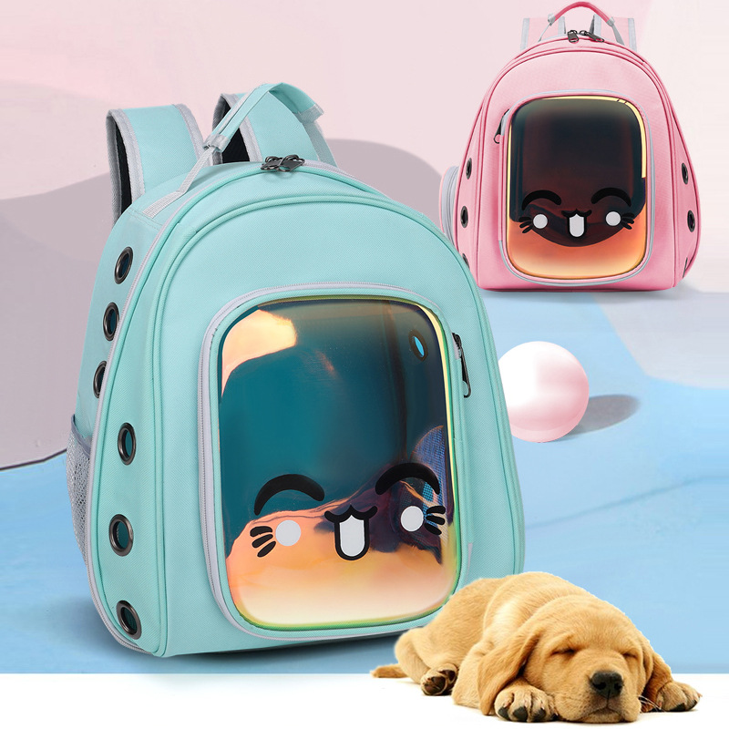 Spot Portable Cat Bag Space Capsule Laser Pet Backpack Large Capacity Backpack Cat Transparent Bag