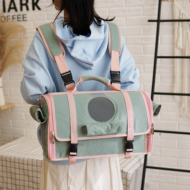 Xiaohongshu Pet Backpack Cat Supplies Handbag Pet Bag Cat Bag Outing Carry Bag Pet Backpack