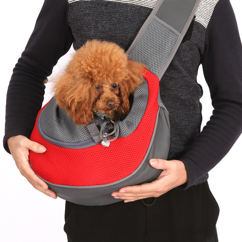 Cat and dog travel portable cross body single shoulder bag breathable mesh pet backpack pet supplies wholesale