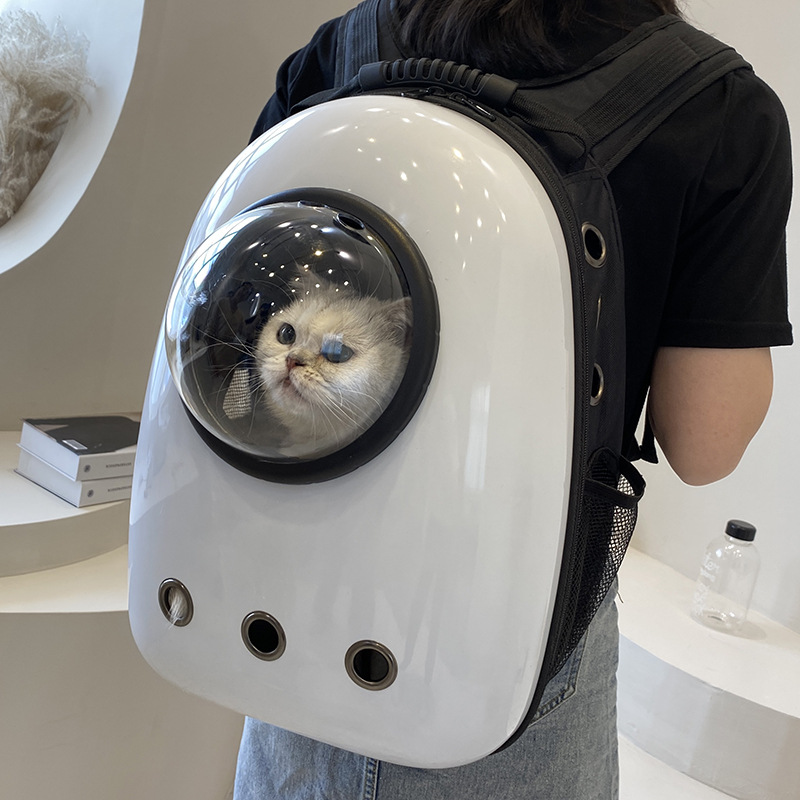 Space Capsule Cat Pet Backpack Transparent Dog Backpack out Breathable and Portable Pet Bag Chest Backpack