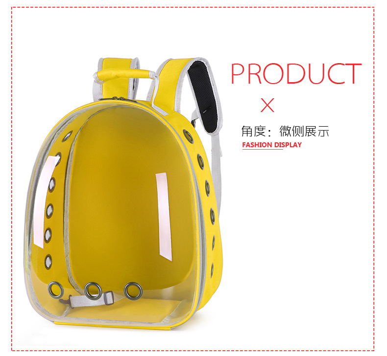 Space Capsule Cat Pet Backpack Transparent Dog Backpack out Breathable and Portable Pet Bag Chest Backpack
