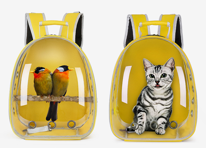 Space Capsule Cat Pet Backpack Transparent Dog Backpack out Breathable and Portable Pet Bag Chest Backpack