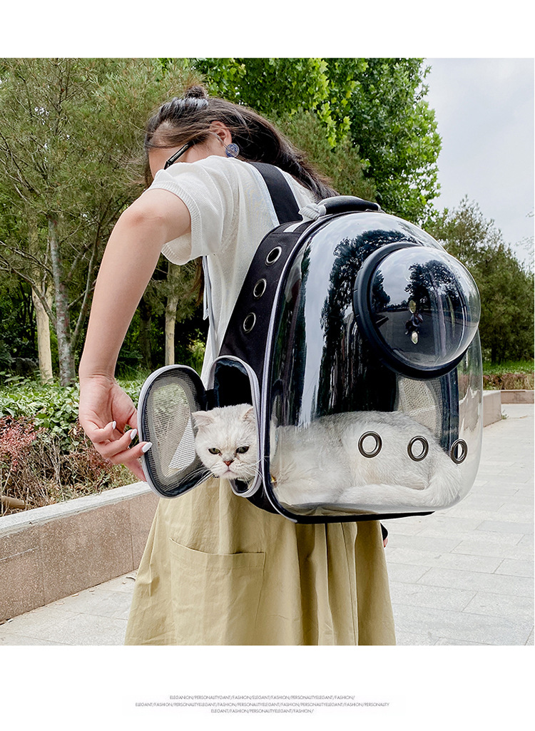 Cat Bag Pet Backpack Go out Portable Clear Space Capsule Pet Bag Go out Cat Supplies Breathable Backpack