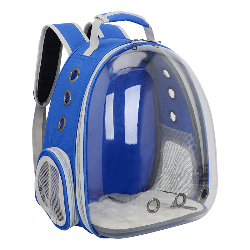 SOURCE Factory Transparent Pet Bag Solid Color Portable Dog Bag Outdoor Cat Bag Large Capacity Pet Backpack Pet Supplies