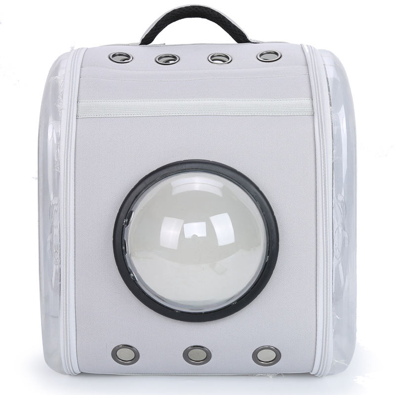 Factory Direct Sales Square Transparent Cat Bag Outing Portable Pet Bag Cute Pet Backpack Pet Cat Space Bag Cabin