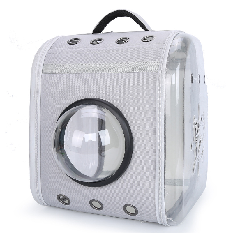 Factory Direct Sales Square Transparent Cat Bag Outing Portable Pet Bag Cute Pet Backpack Pet Cat Space Bag Cabin
