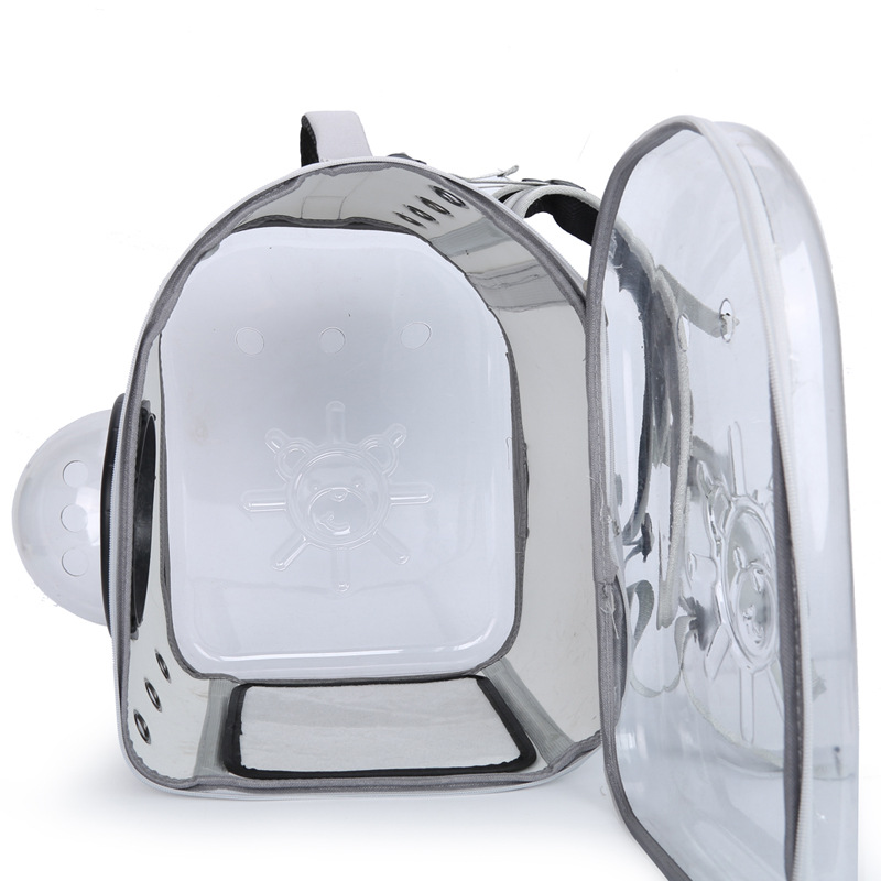 Factory Direct Sales Square Transparent Cat Bag Outing Portable Pet Bag Cute Pet Backpack Pet Cat Space Bag Cabin