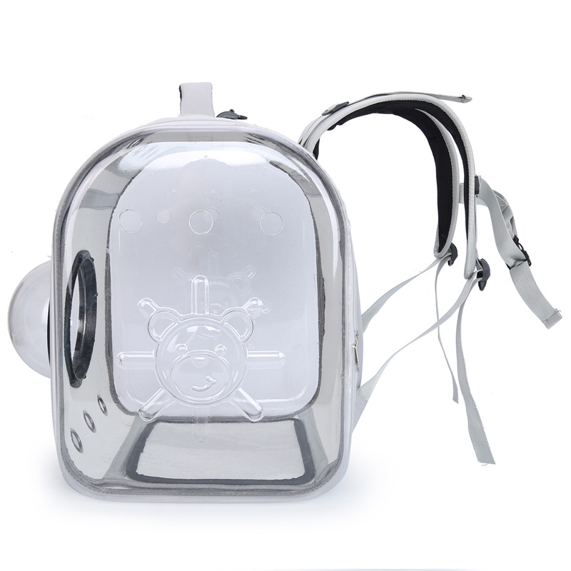 Factory Direct Sales Square Transparent Cat Bag Outing Portable Pet Bag Cute Pet Backpack Pet Cat Space Bag Cabin