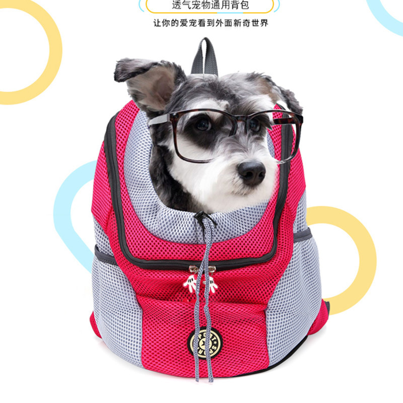 Pet Backpack Dog Backpack Chest Bag Portable Travel Breathable Dog Bag Pet Supplies Backpack