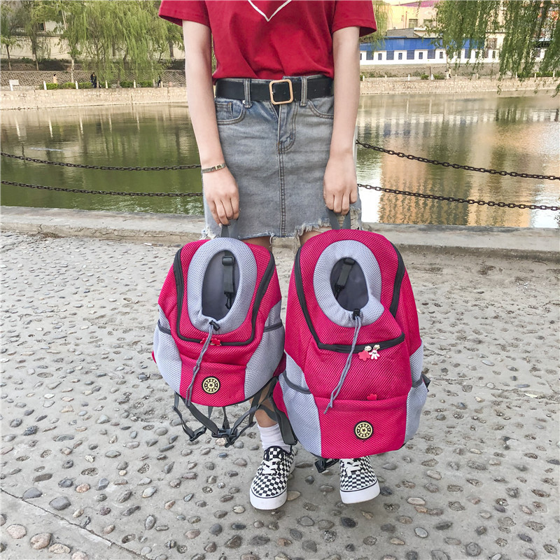 Pet Backpack Dog Backpack Chest Bag Portable Travel Breathable Dog Bag Pet Supplies Backpack