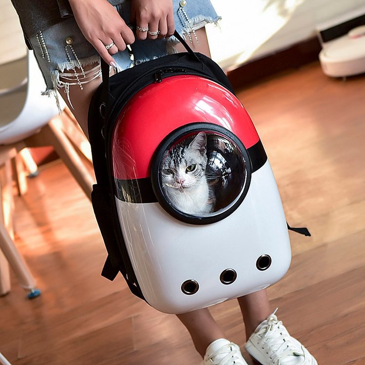 Double Shoulder Breathable Space Capsule Pet Backpack Carry out Transparent Dogs and Cats Backpack Pet Supplies Pet Bag