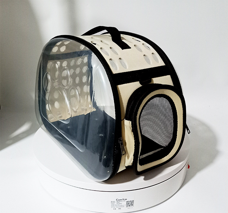 Transparent Cat Bag Cross-Border Supply Foldable Pet Backpack Dog Supplies Outing Carry Bag Pet Bag Factory