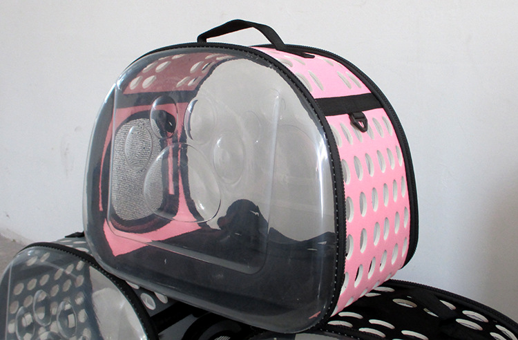 Transparent Cat Bag Cross-Border Supply Foldable Pet Backpack Dog Supplies Outing Carry Bag Pet Bag Factory